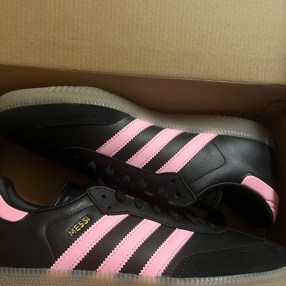 Adidas Black and Pink Messi Sambas - Picture 1 of 5
